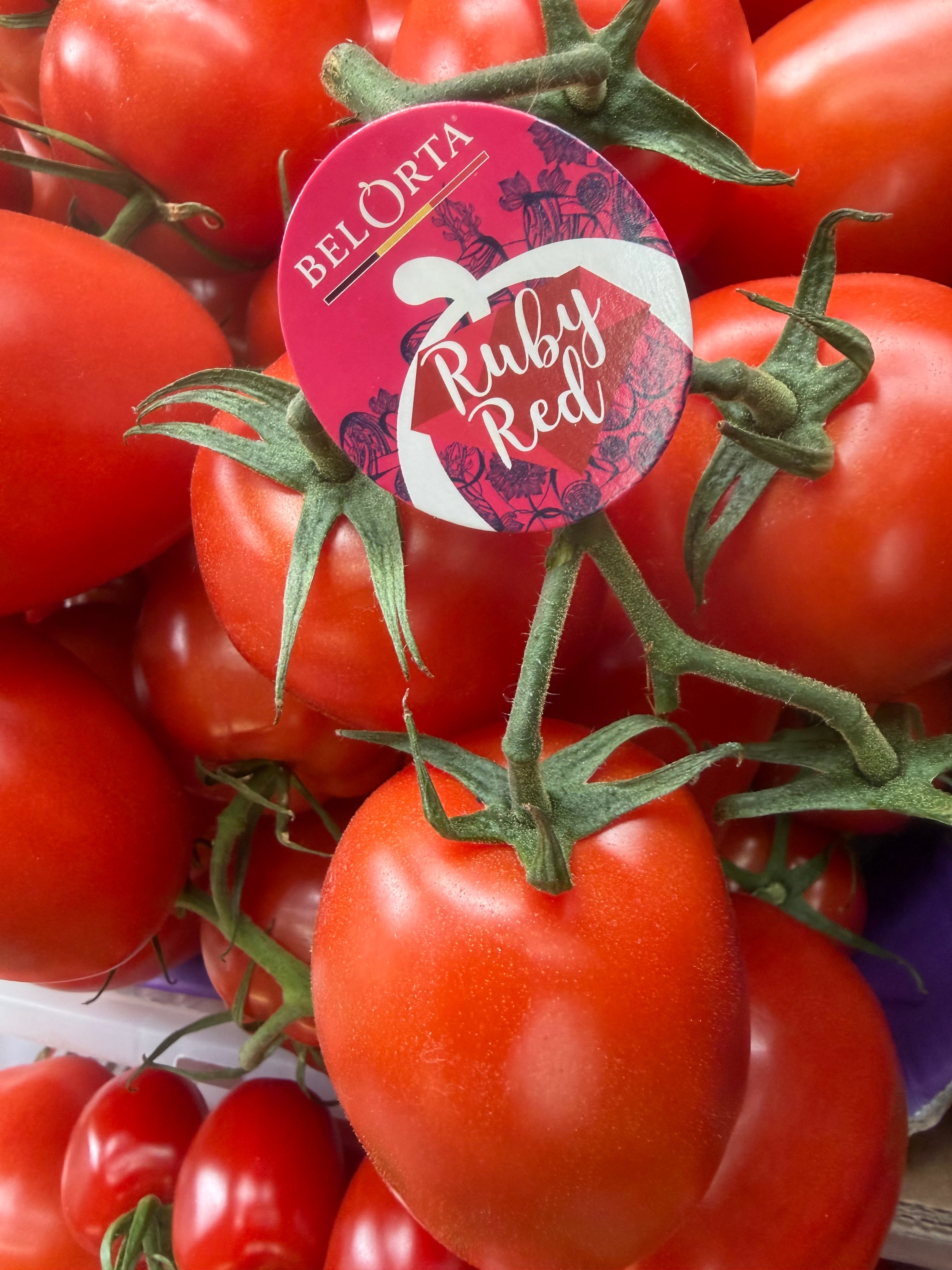 Ruby red plum vine tomatoes