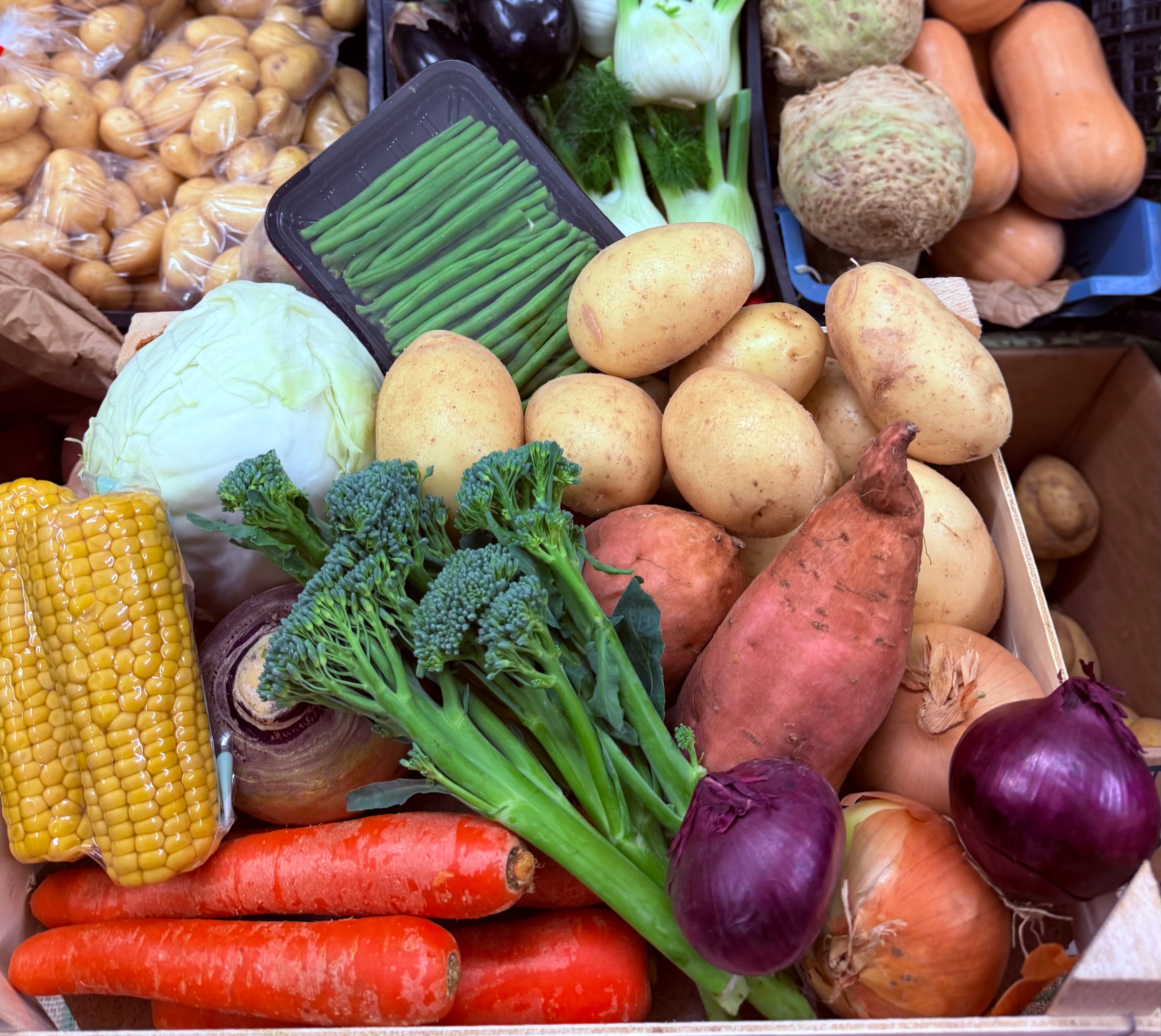 A Weekly essential veg box